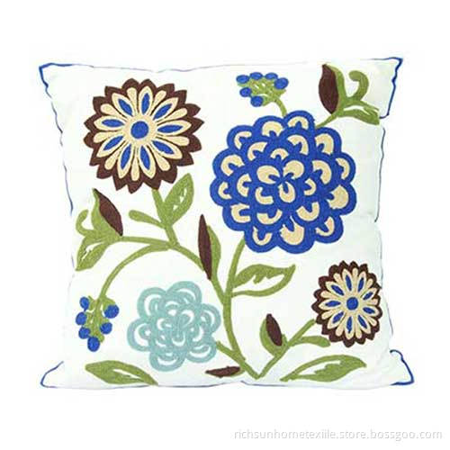flower rattan cushion